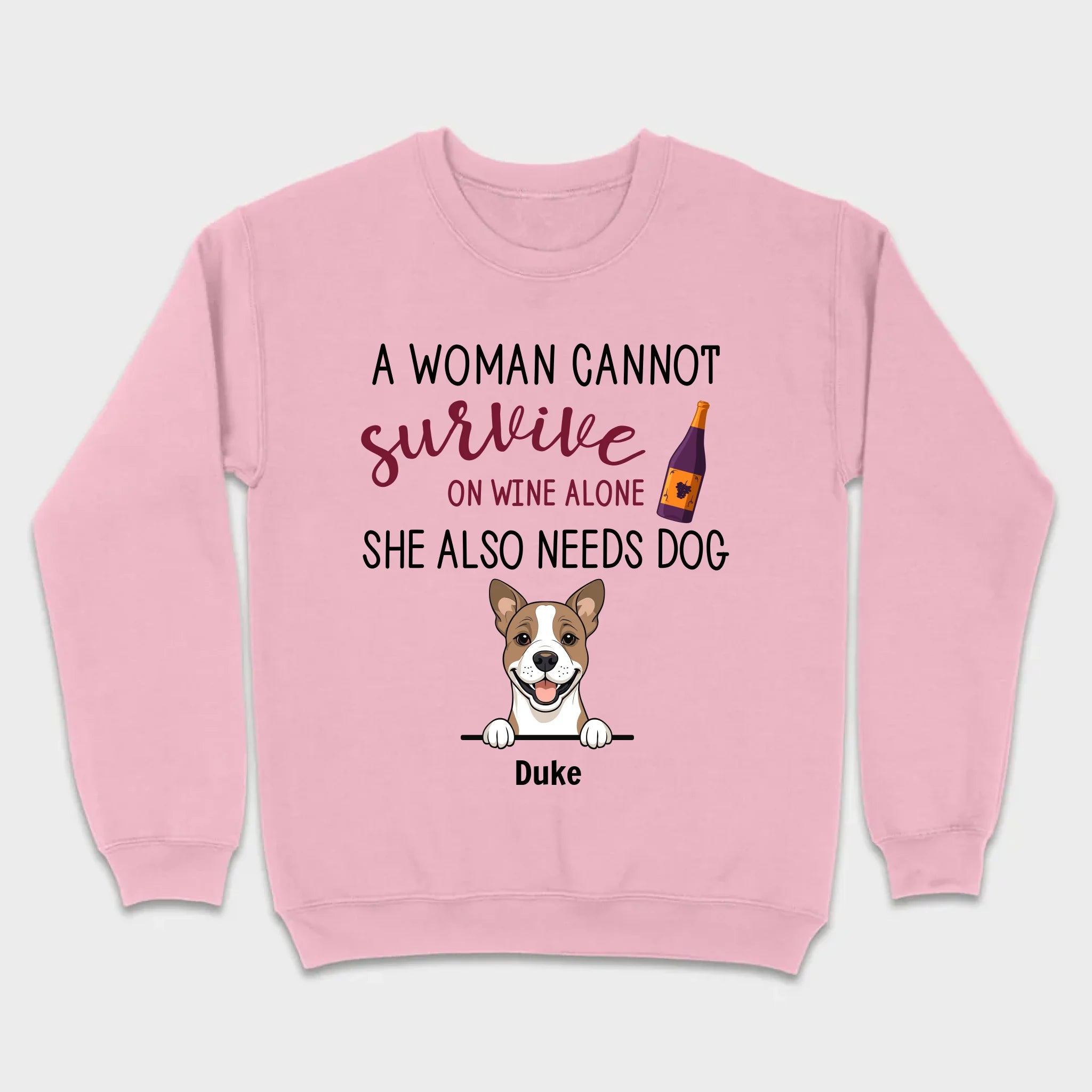 Custom Dog T-Shirt for Dog Lovers - Wine and Pets by 89Prints