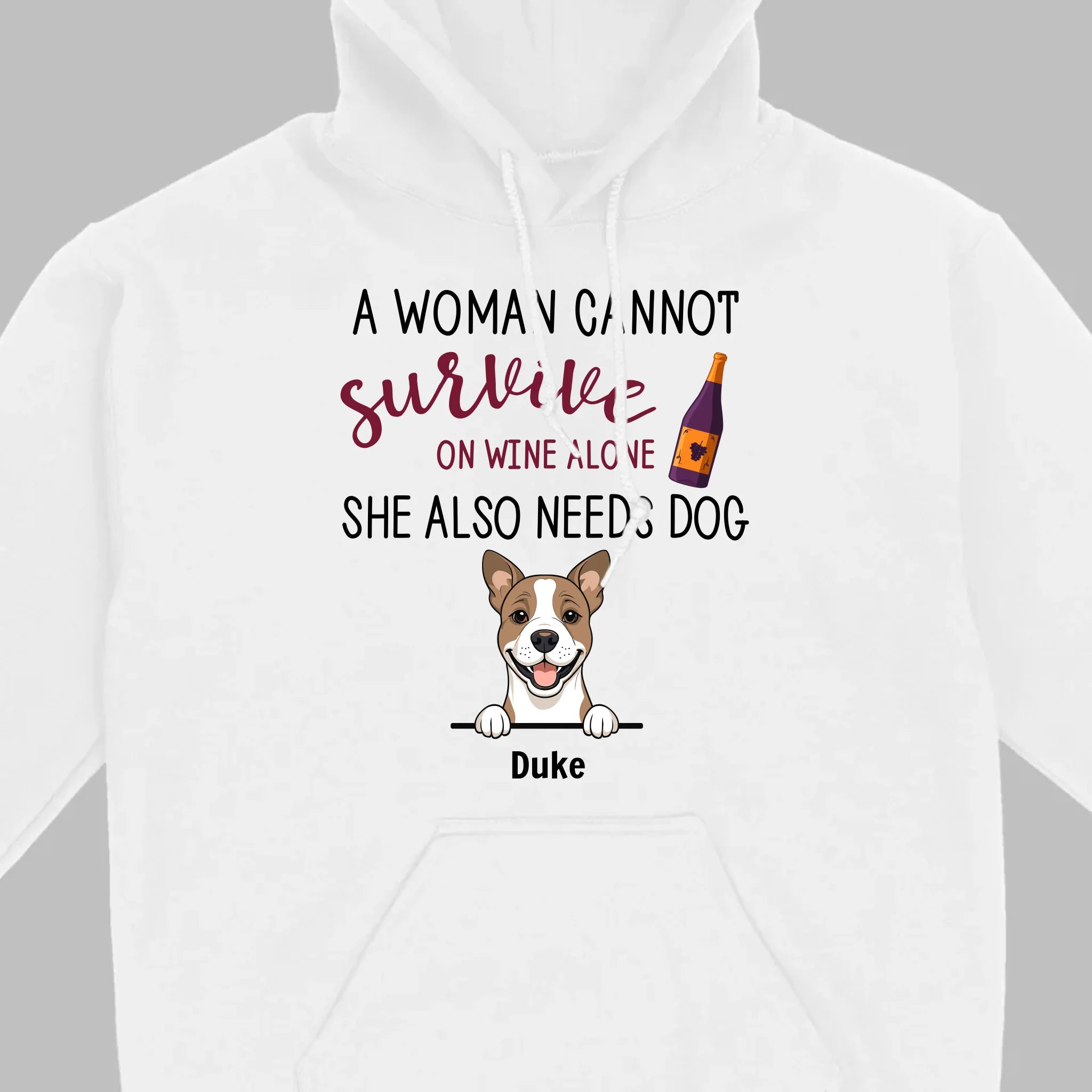 Custom Dog T-Shirt for Dog Lovers - Wine and Pets by 89Prints