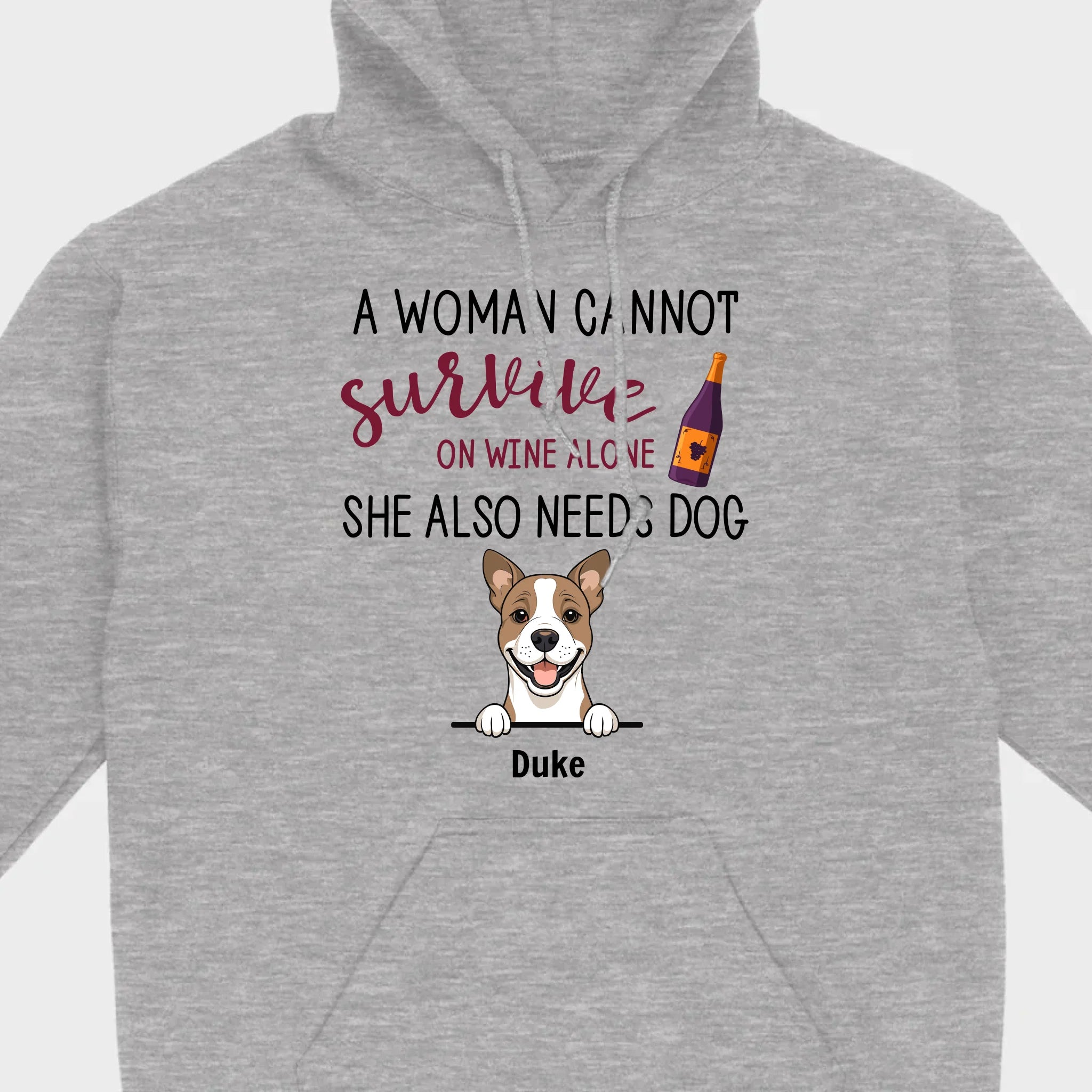 Custom Dog T-Shirt for Dog Lovers - Wine and Pets by 89Prints