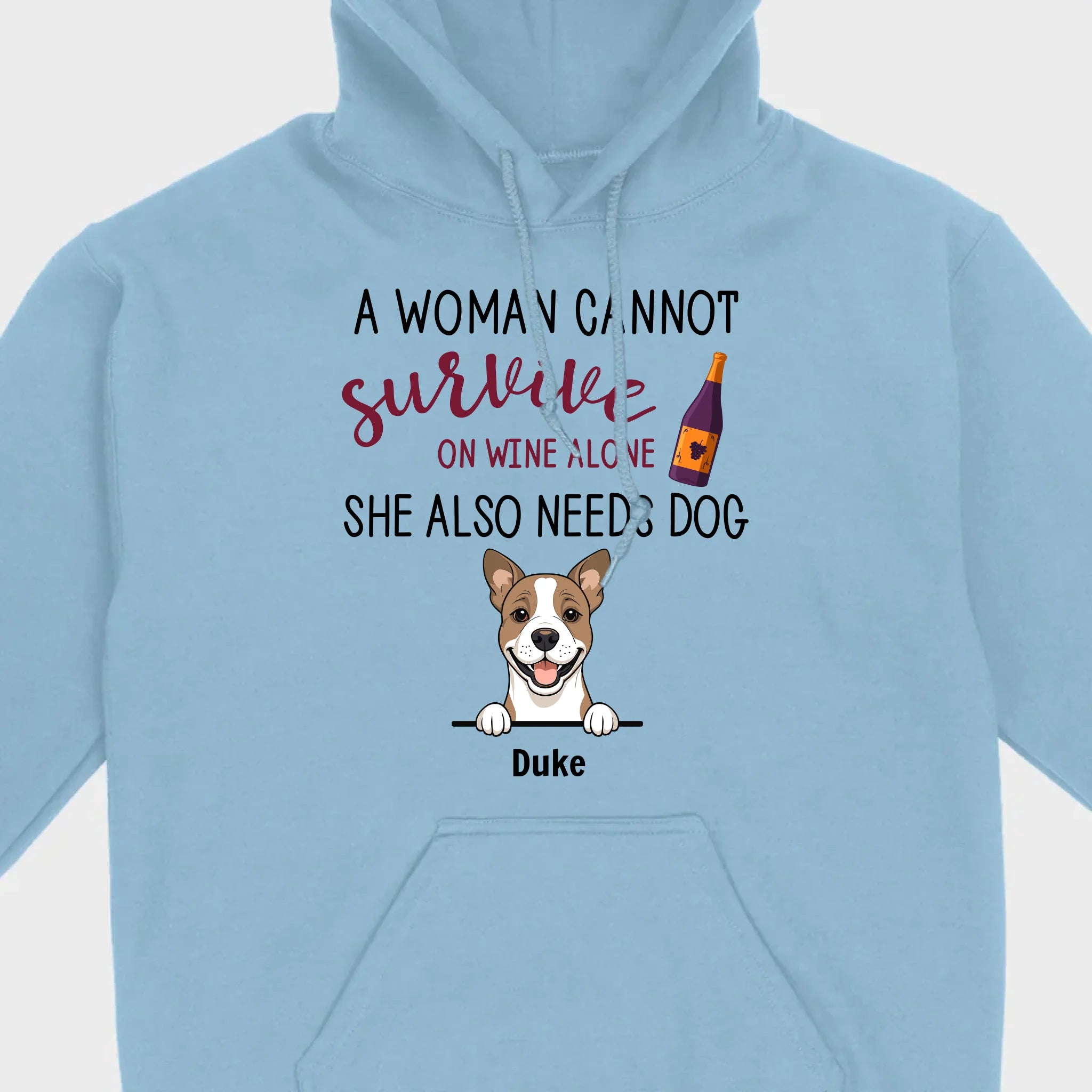 Custom Dog T-Shirt for Dog Lovers - Wine and Pets by 89Prints