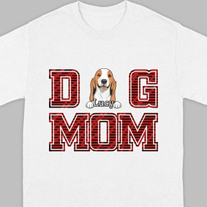 Custom Dog Mom T-Shirt – Personalized with Dog Icons & Names | 89Prints