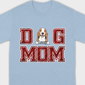 Custom Dog Mom T-Shirt – Personalized with Dog Icons & Names | 89Prints