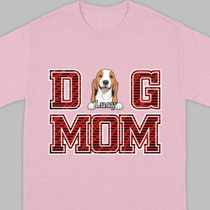 Custom Dog Mom T-Shirt – Personalized with Dog Icons & Names | 89Prints