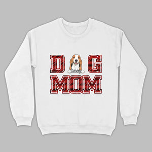Custom Dog Mom T-Shirt – Personalized with Dog Icons & Names | 89Prints