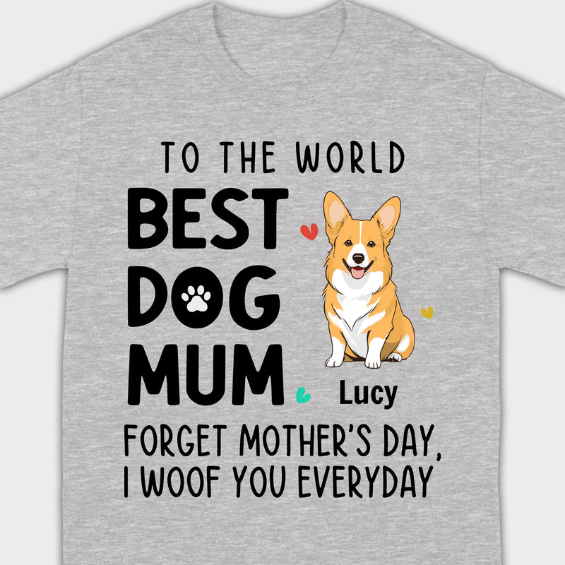 Best Dog Mum T-Shirt – Personalized Icons & Names for Dog Lovers | 89Prints