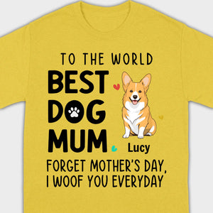 Best Dog Mum T-Shirt – Personalized Icons & Names for Dog Lovers | 89Prints
