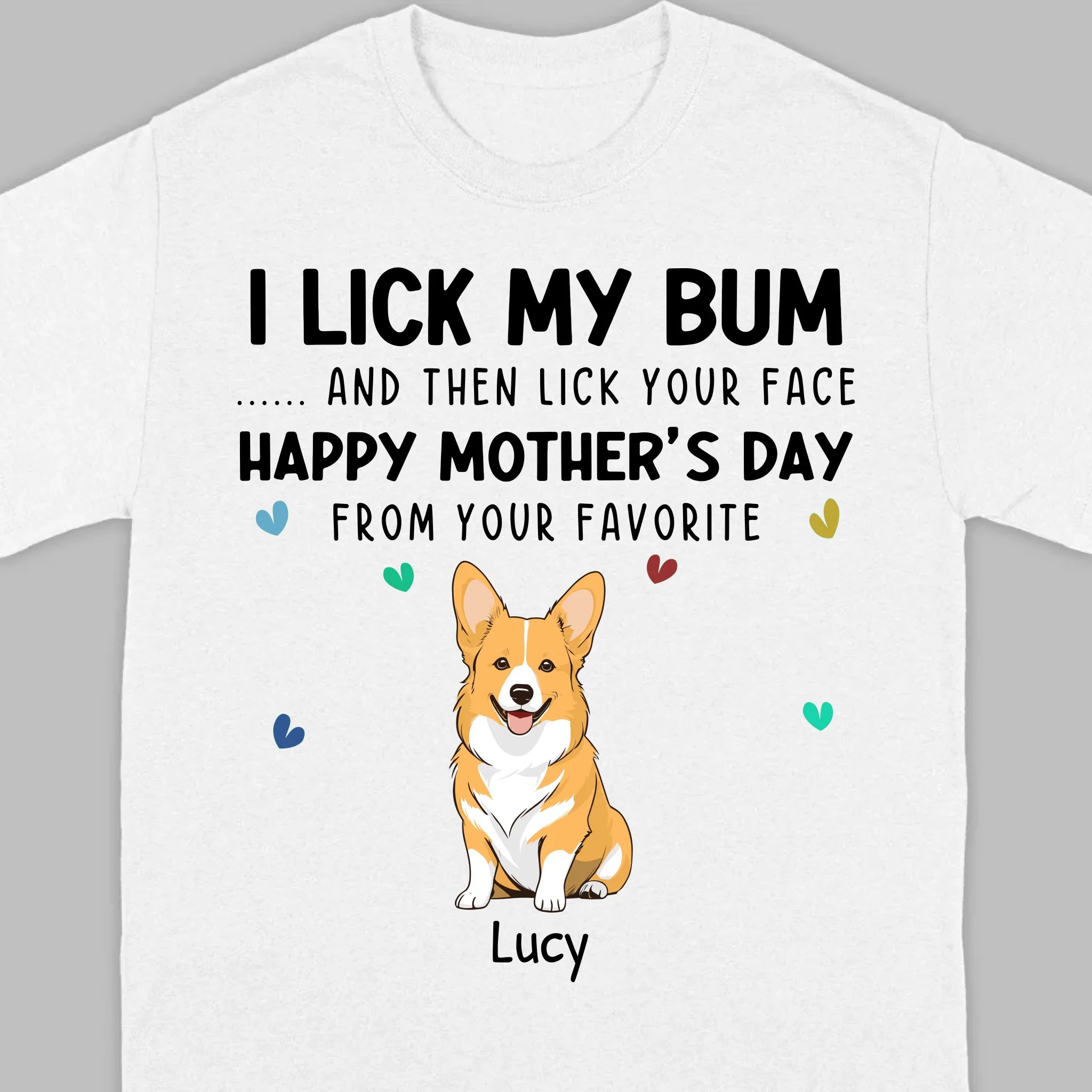 Custom Funny Dog T-Shirt for Mother’s Day – 89Prints Exclusive