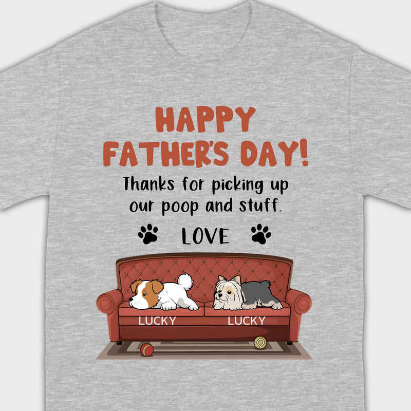 Custom Dog T-Shirt for Father’s Day – Add Dog Icons & Names – 89Prints