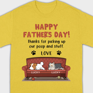 Custom Dog T-Shirt for Father’s Day – Add Dog Icons & Names – 89Prints