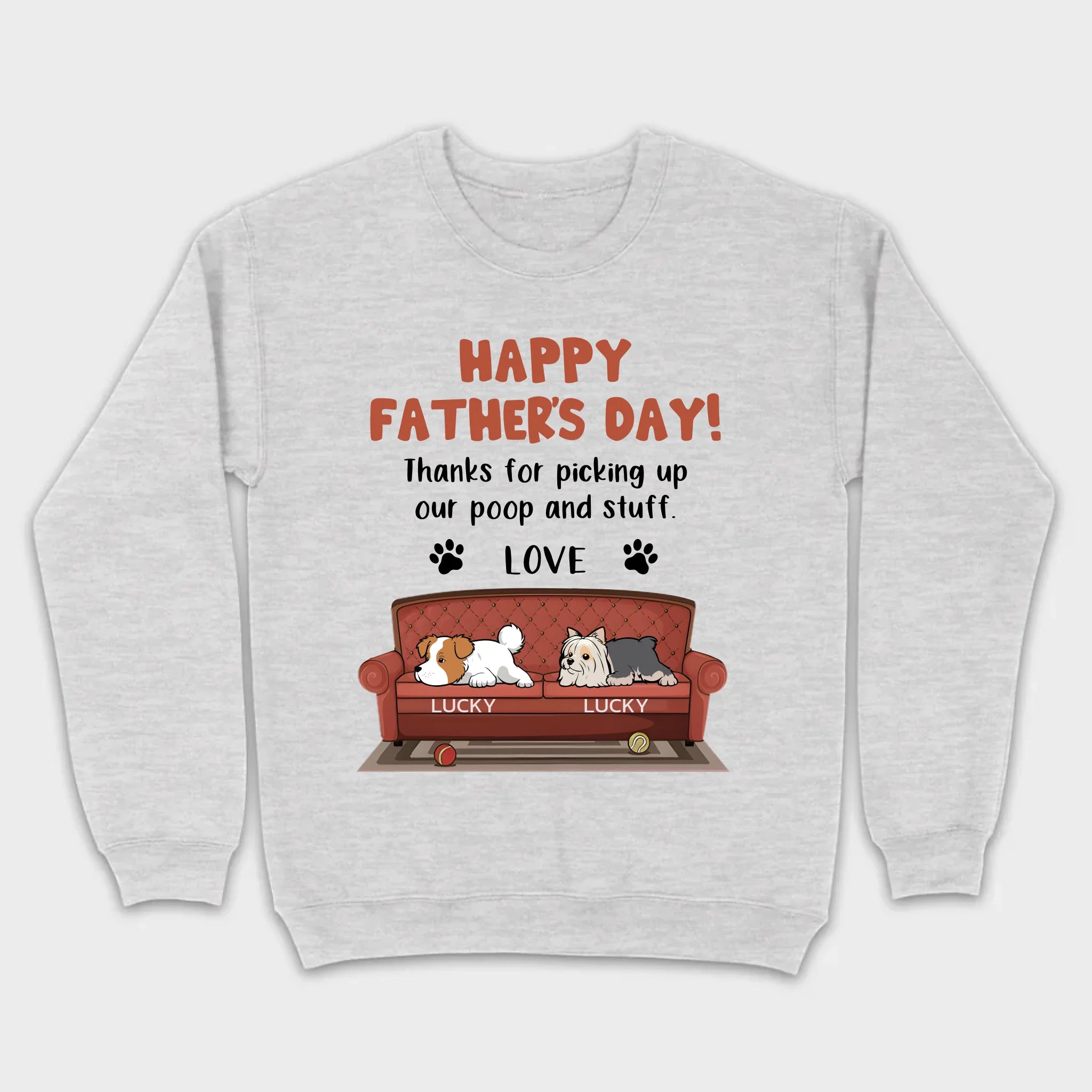 Custom Dog T-Shirt for Father’s Day – Add Dog Icons & Names – 89Prints