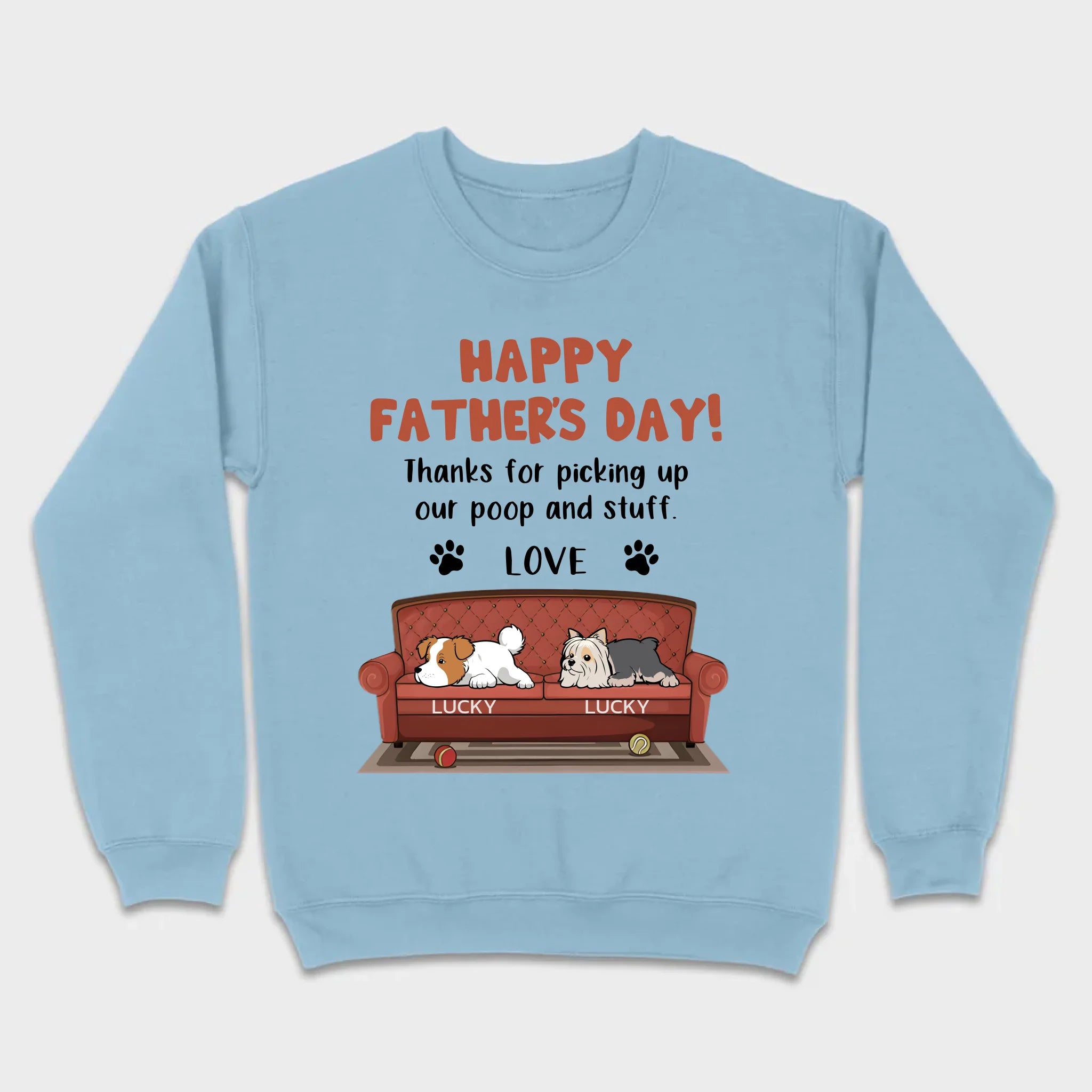 Custom Dog T-Shirt for Father’s Day – Add Dog Icons & Names – 89Prints