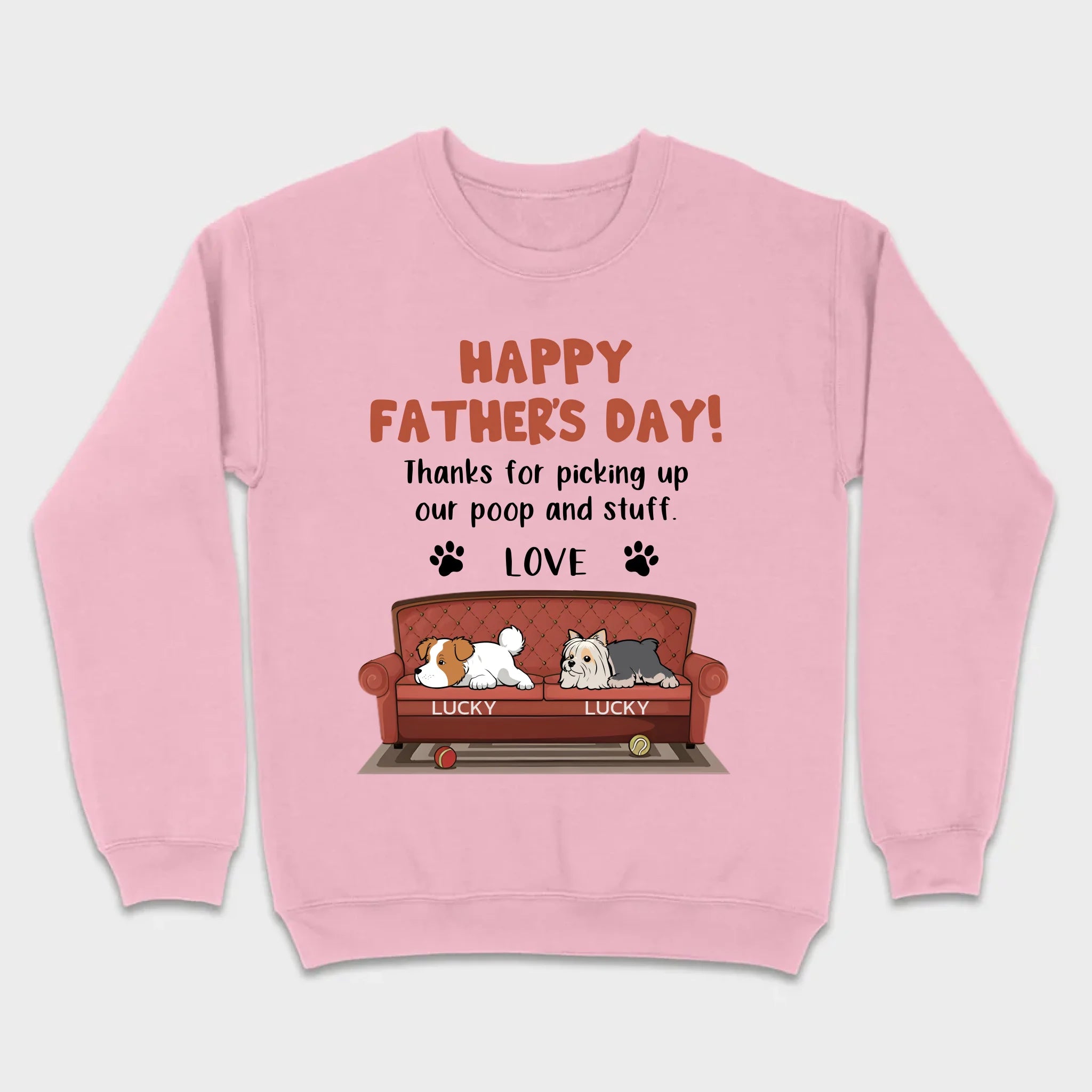 Custom Dog T-Shirt for Father’s Day – Add Dog Icons & Names – 89Prints