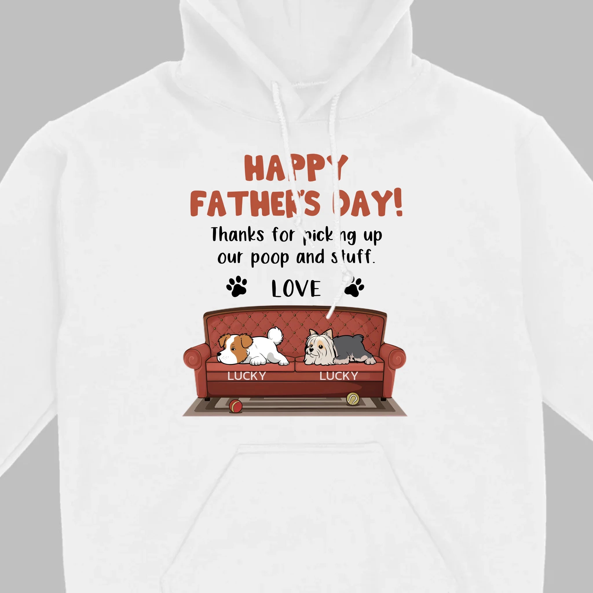 Custom Dog T-Shirt for Father’s Day – Add Dog Icons & Names – 89Prints