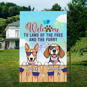 Welcome to the Land of the Free and the Furry – Custom Dog Flag by 89Prints