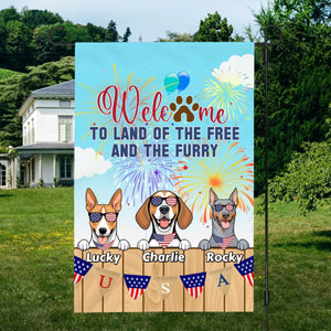 Welcome to the Land of the Free and the Furry – Custom Dog Flag by 89Prints