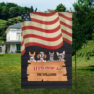 Personalized Dog Graden Flag – Welcome to [Name]'s Territory 89Prints