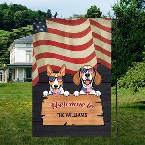 Personalized Dog Graden Flag – Welcome to [Name]'s Territory 89Prints