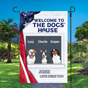 Welcome to the Dogs’ Haus Flag – Personalized Icons & Names by 89Prints