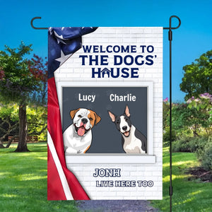Welcome to the Dogs’ Haus Flag – Personalized Icons & Names by 89Prints