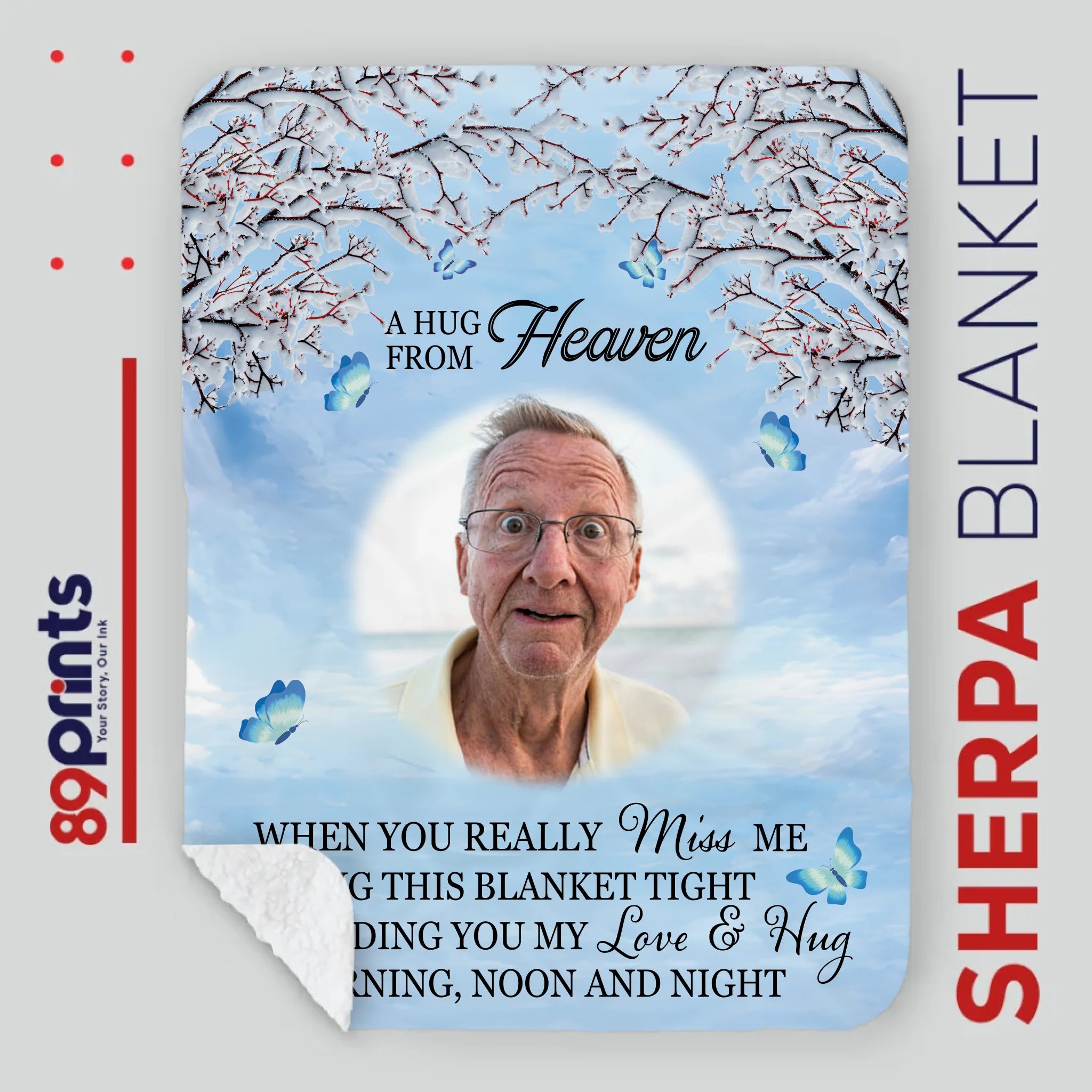 Personalized Remembrance Blanket – A Hug from Heaven to Warm Your Heart - 89Prints