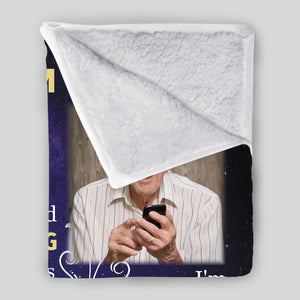 Personalized Hug from Heaven Memorial Blanket – Custom Photo & Name - 89Prints