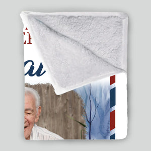 Personalized Memorial Blanket – “A Letter From Heaven” Design with Photo & Name - 89Prints