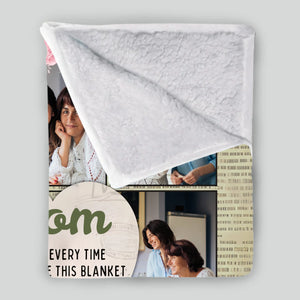 Personalized Memorial Blanket – In Loving Memory of Mom - 89Prints