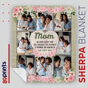 Personalized Memorial Blanket – In Loving Memory of Mom - 89Prints