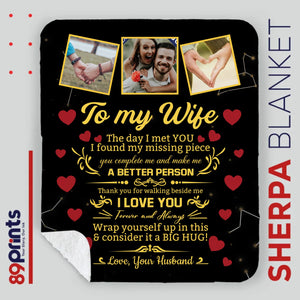 Personalized Blanket for Wife – A Warm Reminder of Forever Love - 89Prints