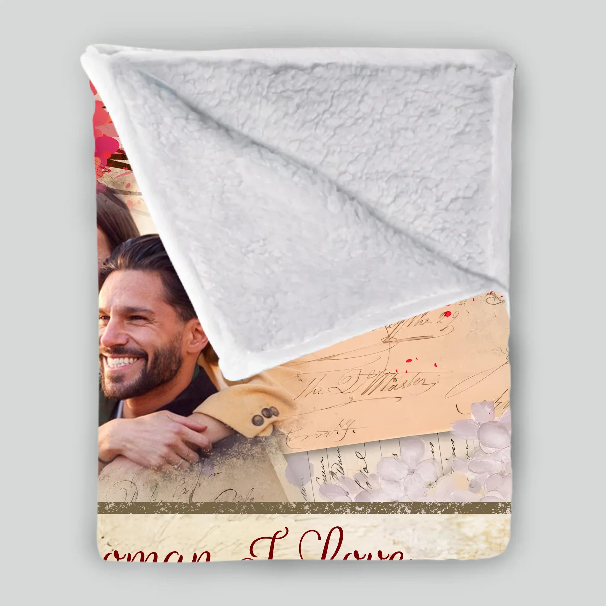 Personalized Husband & Wife Blanket – Where Love Lives Forever - 89Prints