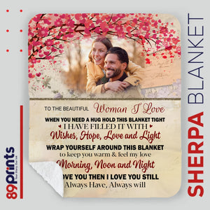 Personalized Husband & Wife Blanket – Where Love Lives Forever - 89Prints