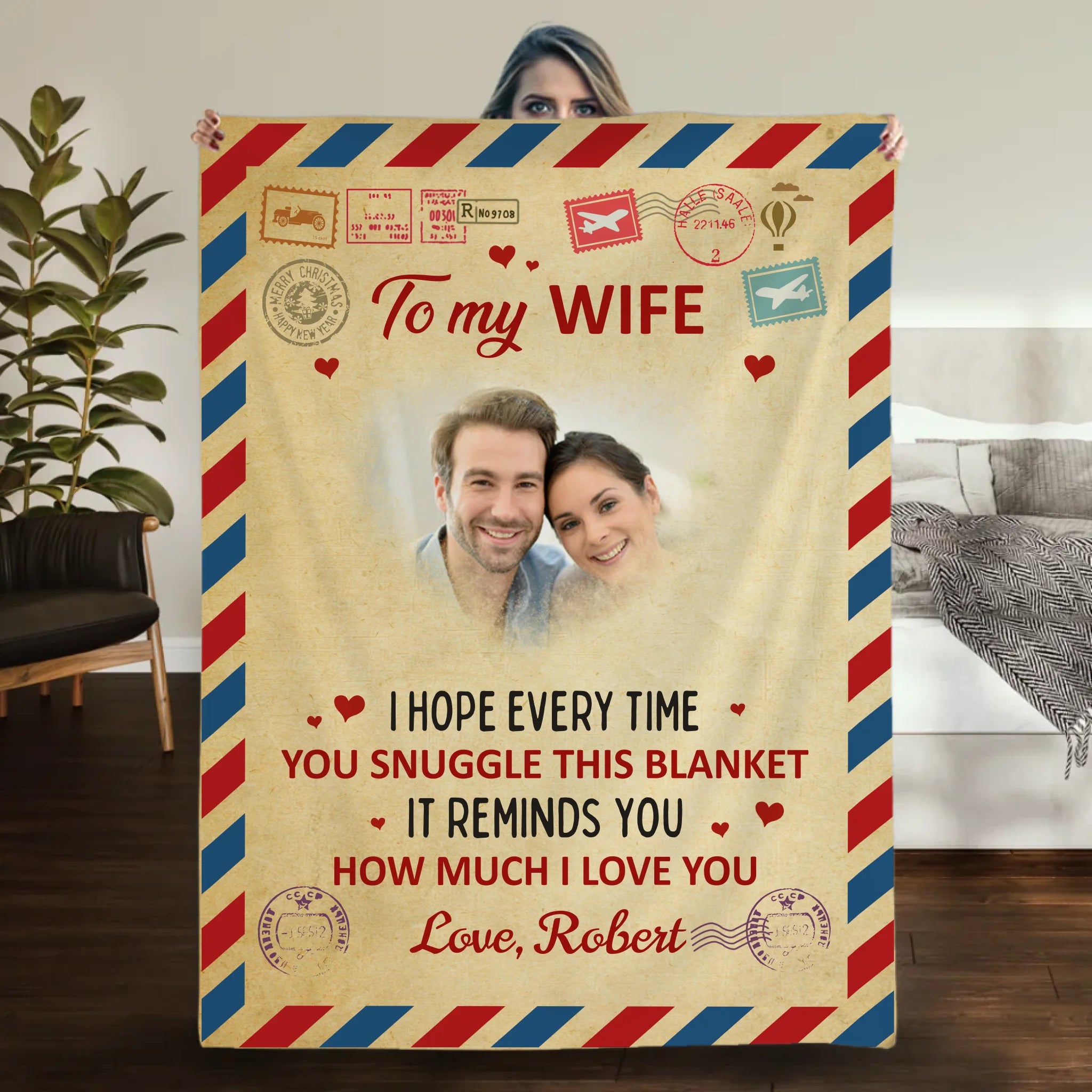 Personalized Blanket for Wife – A Cozy Gift Wrapped in Love - 89Prints