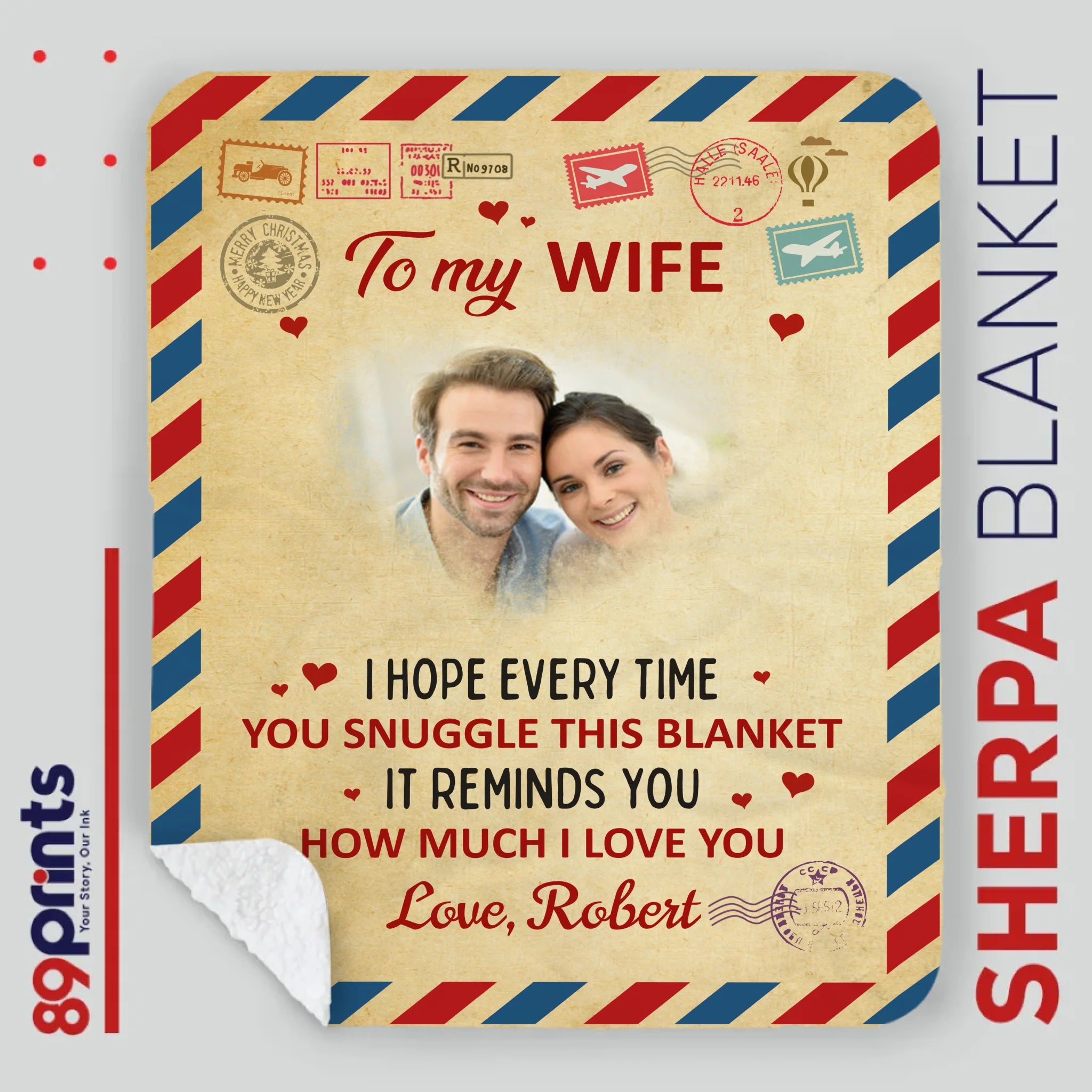 Personalized Blanket for Wife – A Cozy Gift Wrapped in Love - 89Prints
