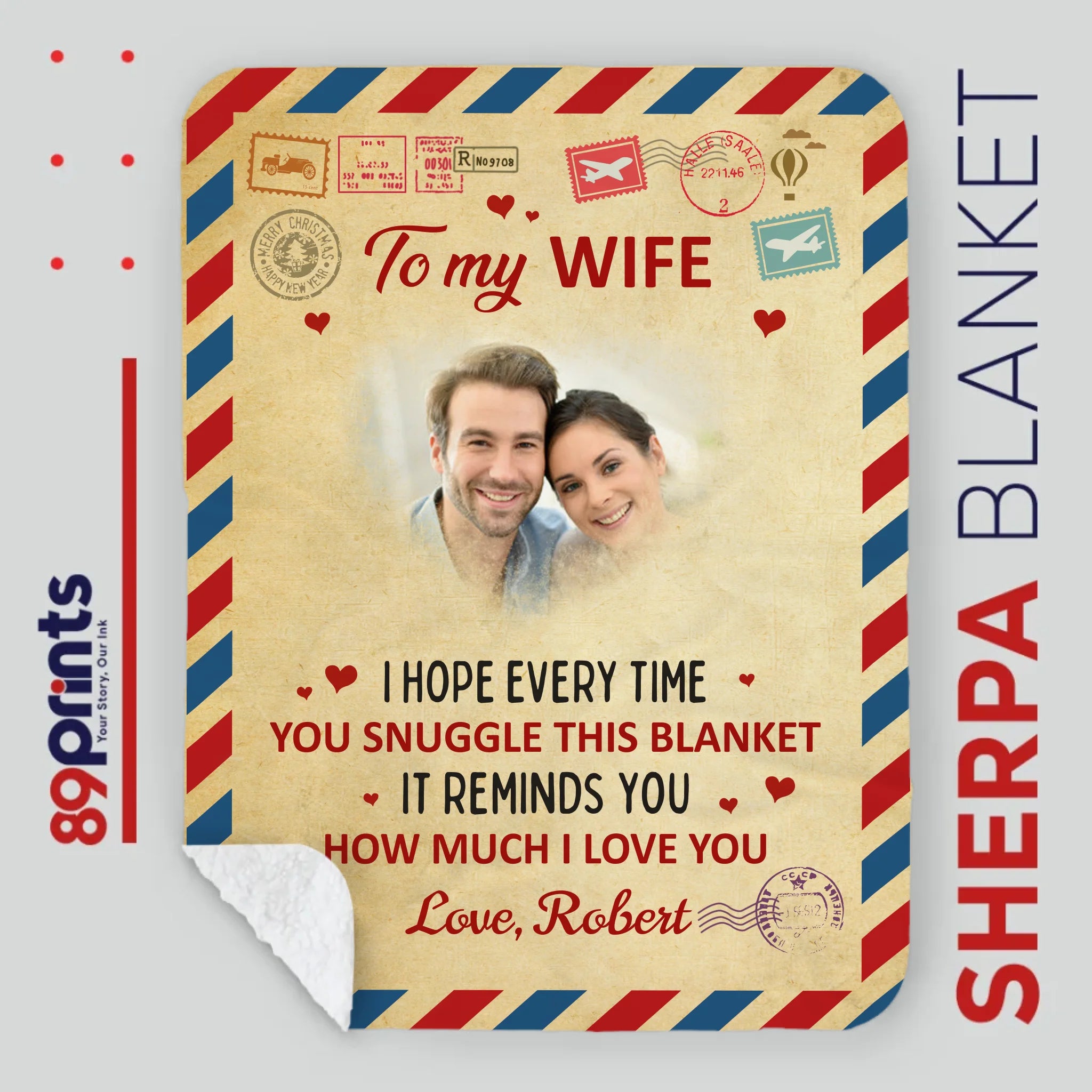 Personalized Blanket for Wife – A Cozy Gift Wrapped in Love - 89Prints