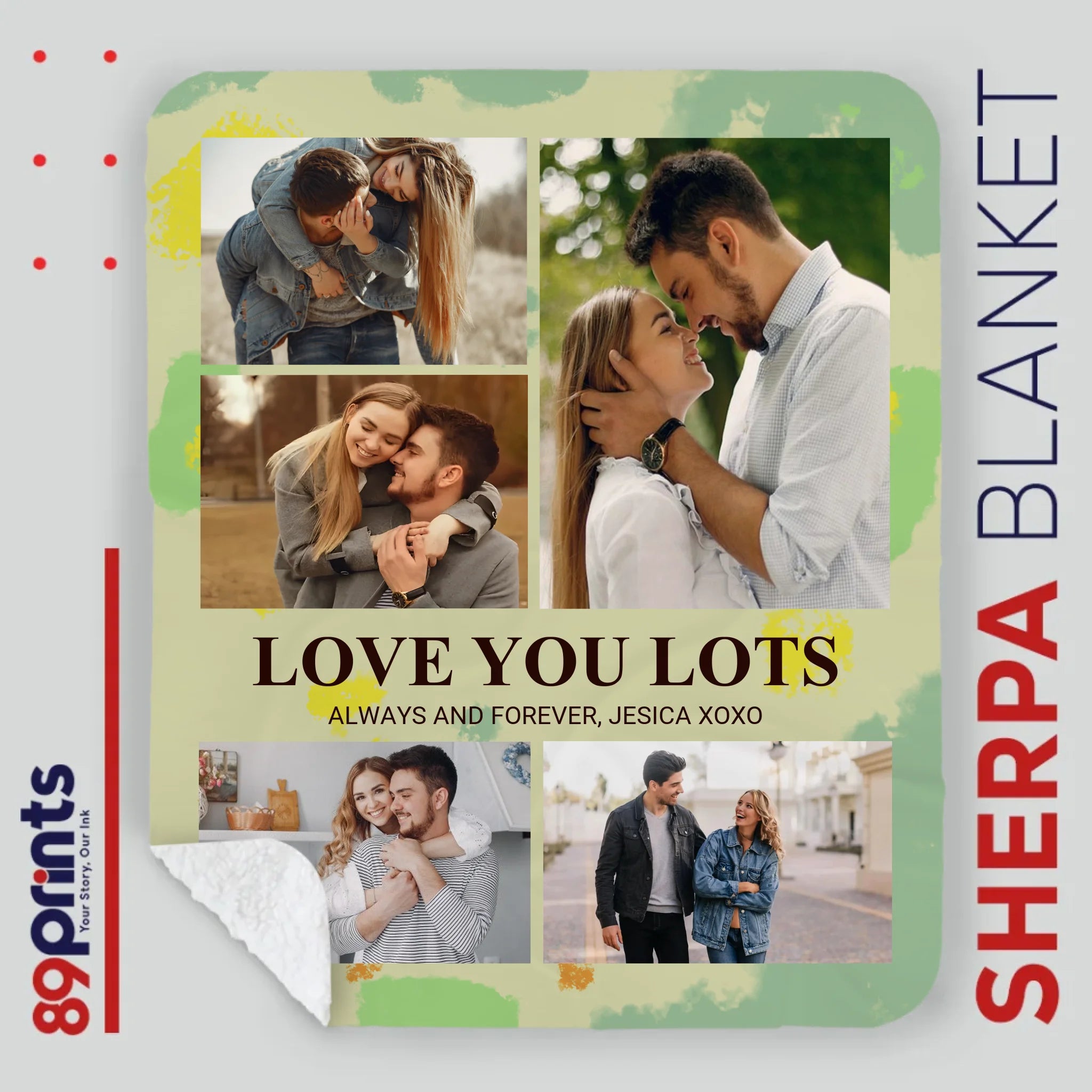Personalized Husband & Wife Blanket – Love You Lots, Forever and Always - 89Prints
