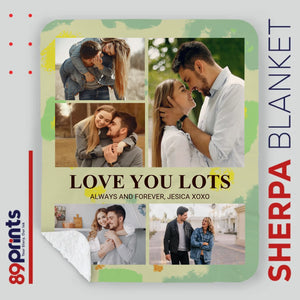 Personalized Husband & Wife Blanket – Love You Lots, Forever and Always - 89Prints