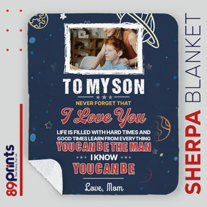 Personalized Blanket for Son – Carry My Love Wherever You Go - 89Prints