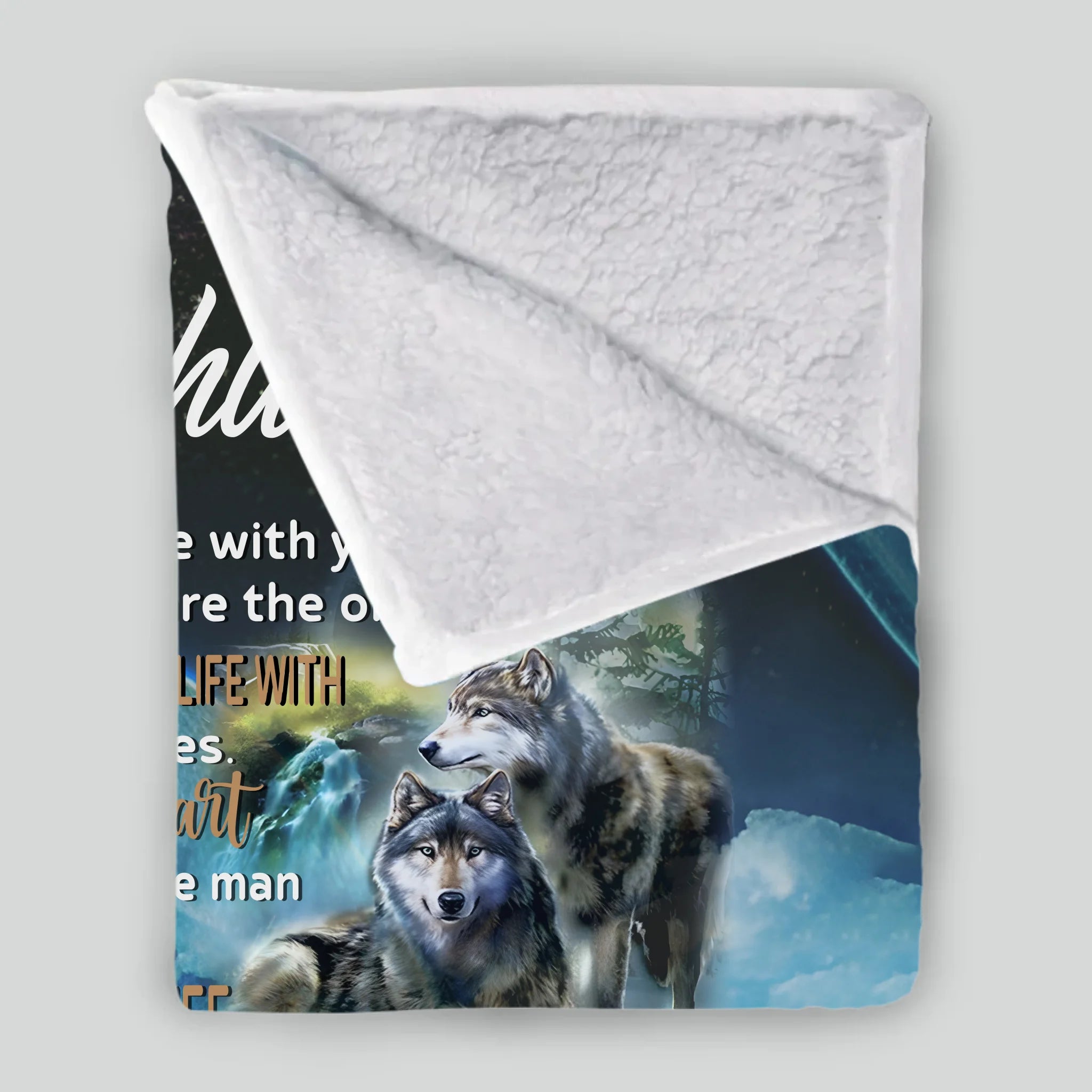 To My Husband – Custom Blanket with Name & Loving Words - 89Prints