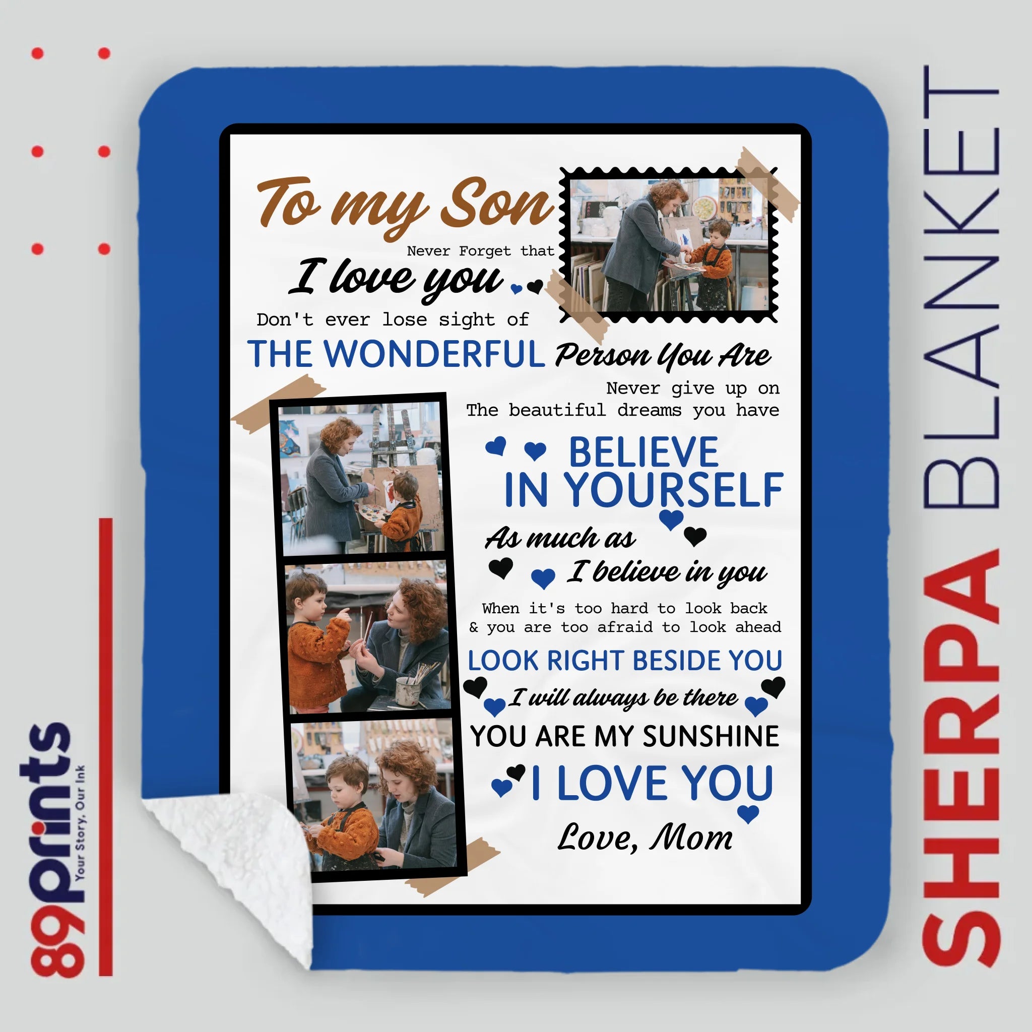 Personalized To My Son Blanket – More Than Just Warmth - 89Prints