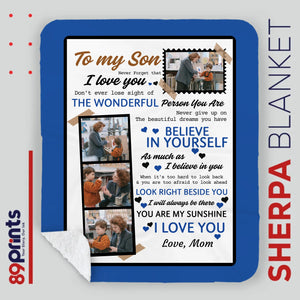 Personalized To My Son Blanket – More Than Just Warmth - 89Prints