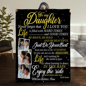 Personalized Daughter Blanket – A Warm Embrace from Afar - 89Prints