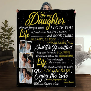 Personalized Daughter Blanket – A Warm Embrace from Afar - 89Prints
