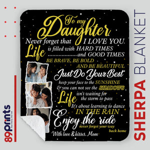 Personalized Daughter Blanket – A Warm Embrace from Afar - 89Prints