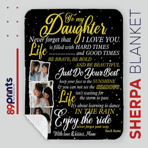 Personalized Daughter Blanket – A Warm Embrace from Afar - 89Prints