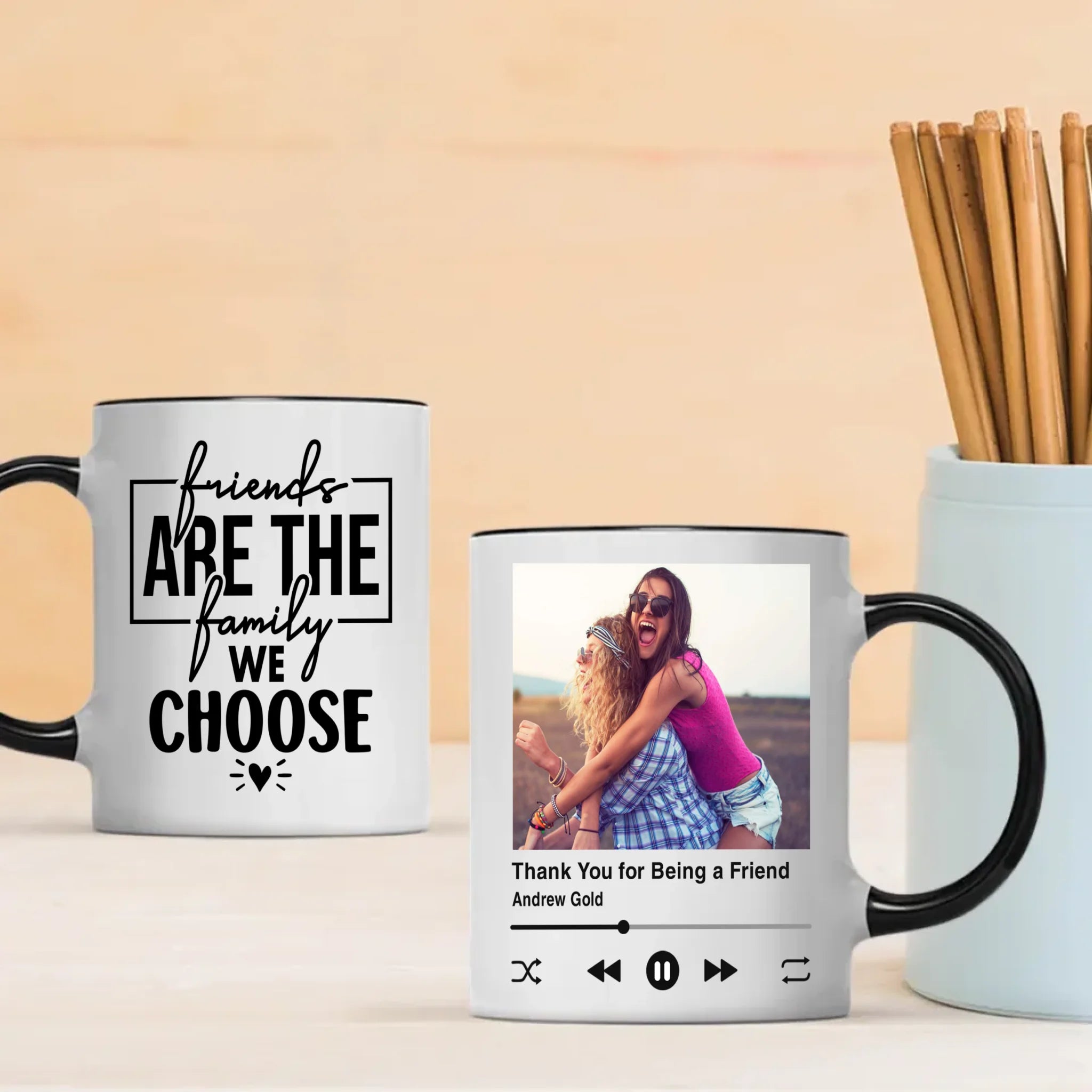 Personalized Friend Mug with Photo – Timeless Friendship Gift - 89Prints
