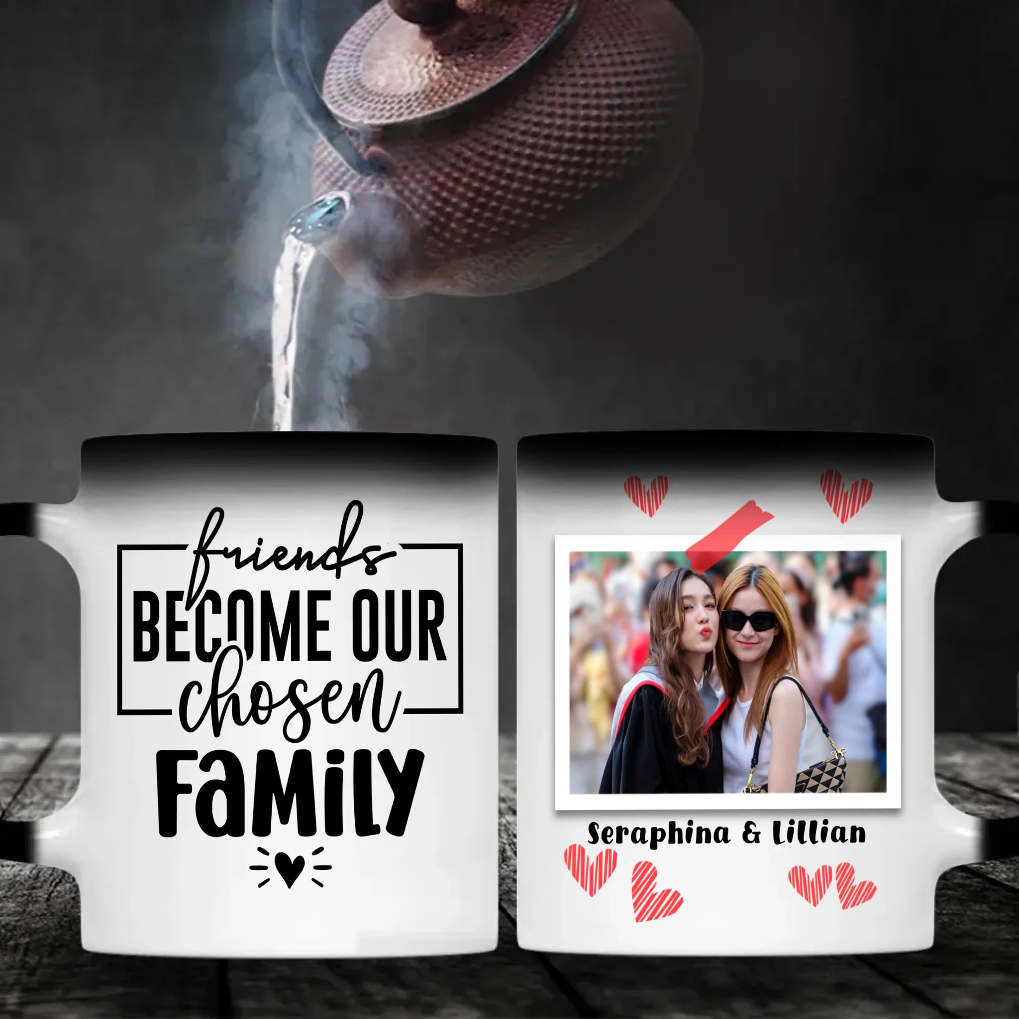 Bestie Magic Mug – Friends Become Family Heat Reveal Surprise - 89Prints