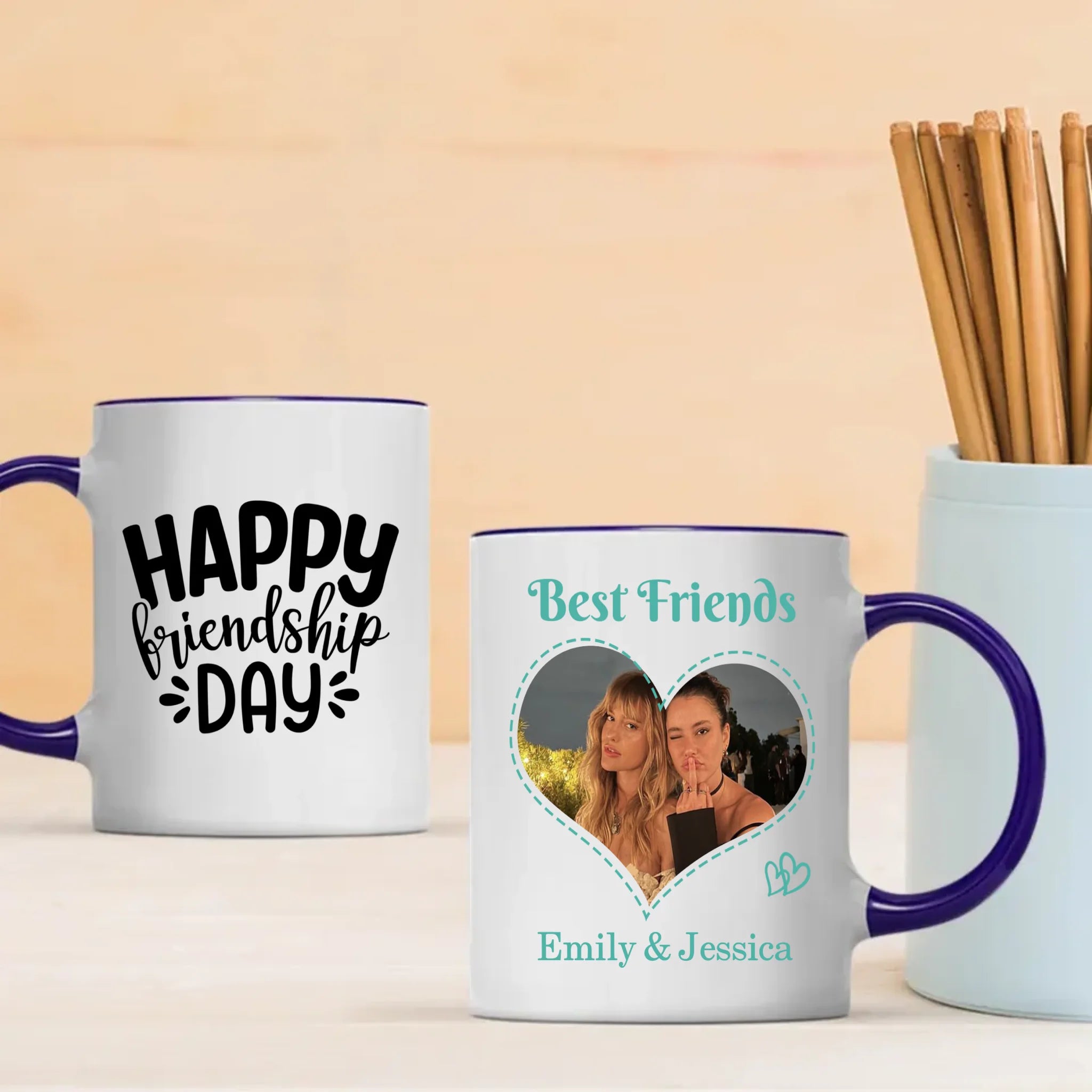 Bestie from the Start – Custom My First Friend Day Cup - 89Prints