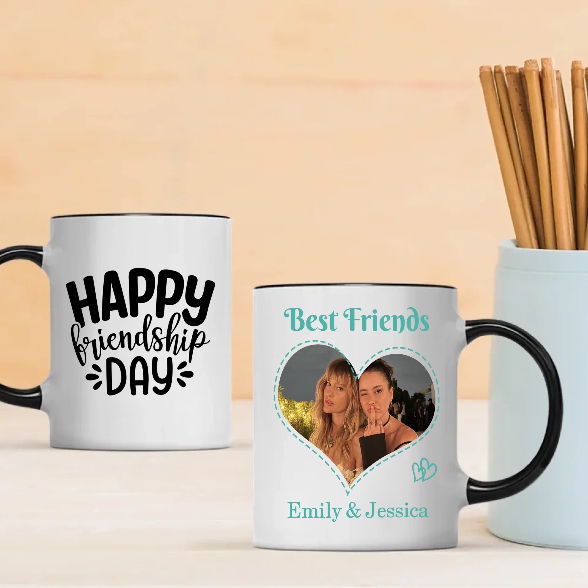 Bestie from the Start – Custom My First Friend Day Cup - 89Prints