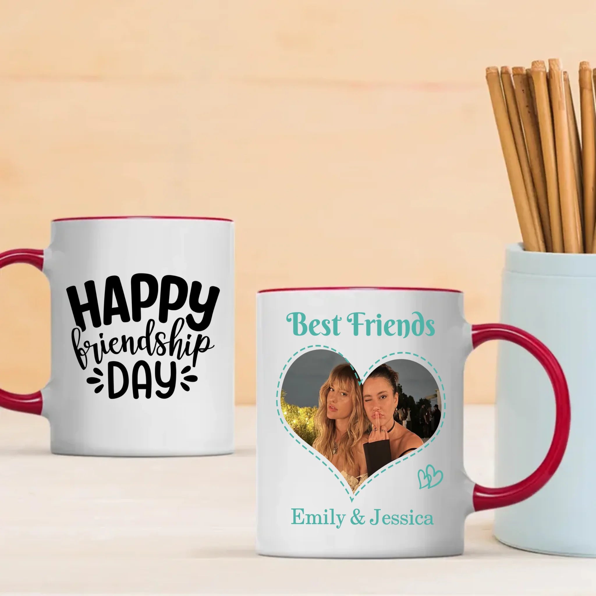 Bestie from the Start – Custom My First Friend Day Cup - 89Prints