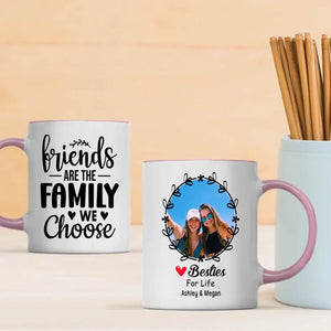 Friends Are the Family We Choose – Personalized Mug - 89Prints